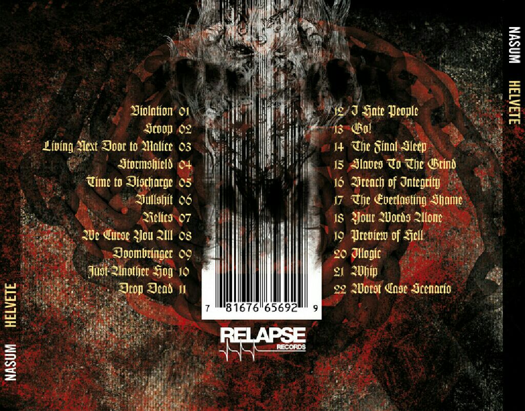 Helvete - Nasum (CD) music collectible [Barcode 781676656929] - Main Image 2