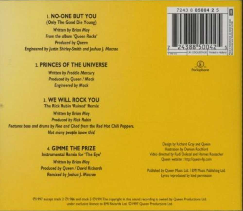 No One But You - Queen (CD) music collectible [Barcode 724388514125] - Main Image 2