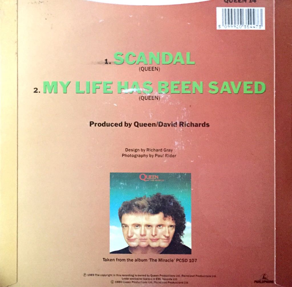 Scandal - Queen (7”) music collectible [Barcode 5099920354473] - Main Image 2