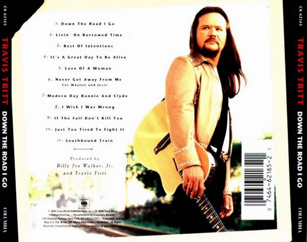 Down The Road I Go - Tritt, Travis (CD - 43) music collectible - Main Image 2