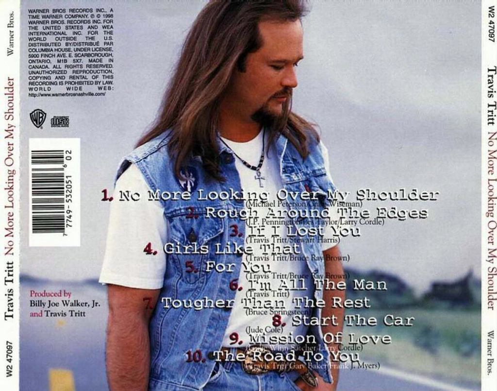 No More Looking Over My Shoulder - Travis Tritt (CD) music collectible - Main Image 2