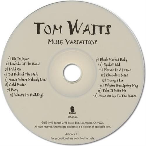 Mule Variations - Tom Waits (CD - 59) music collectible [Barcode 8714092654721] - Main Image 4