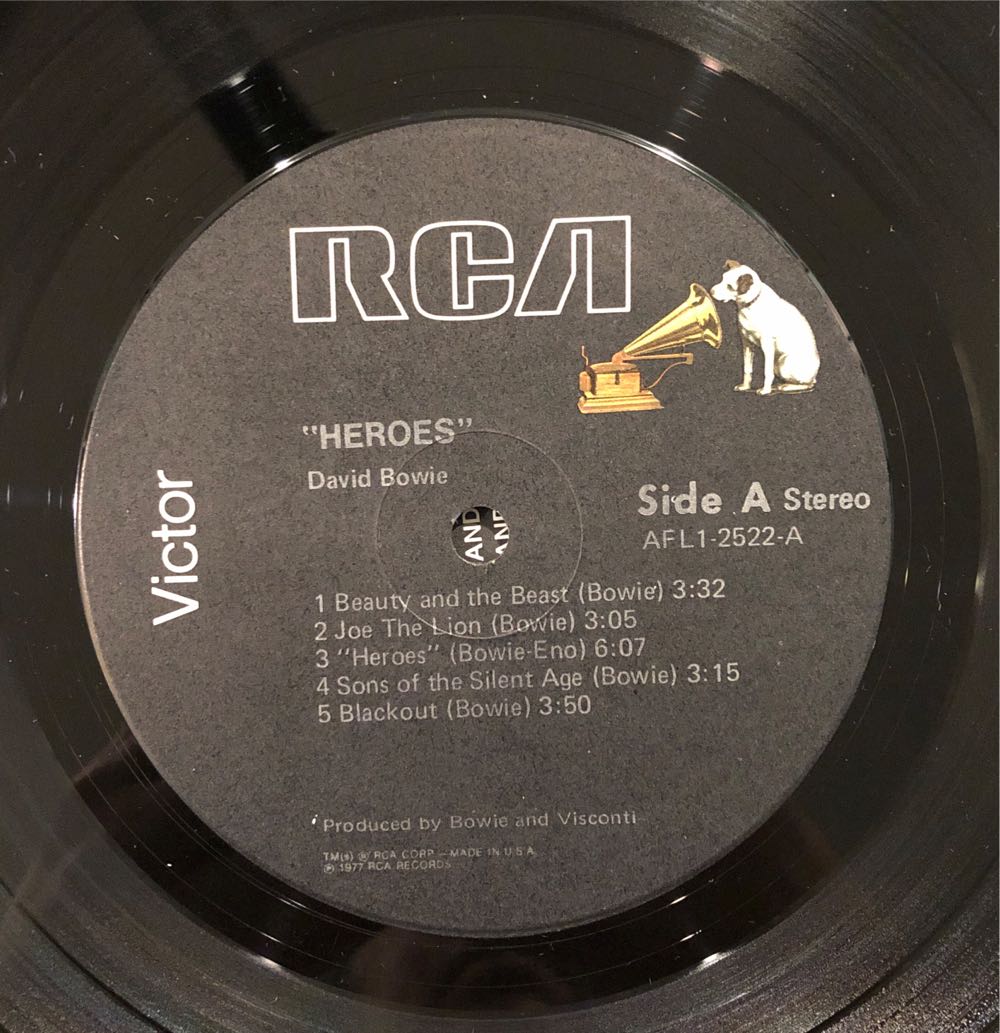 Heroes - Bowie, David (12” - 41) music collectible [Barcode 190295842840] - Main Image 3