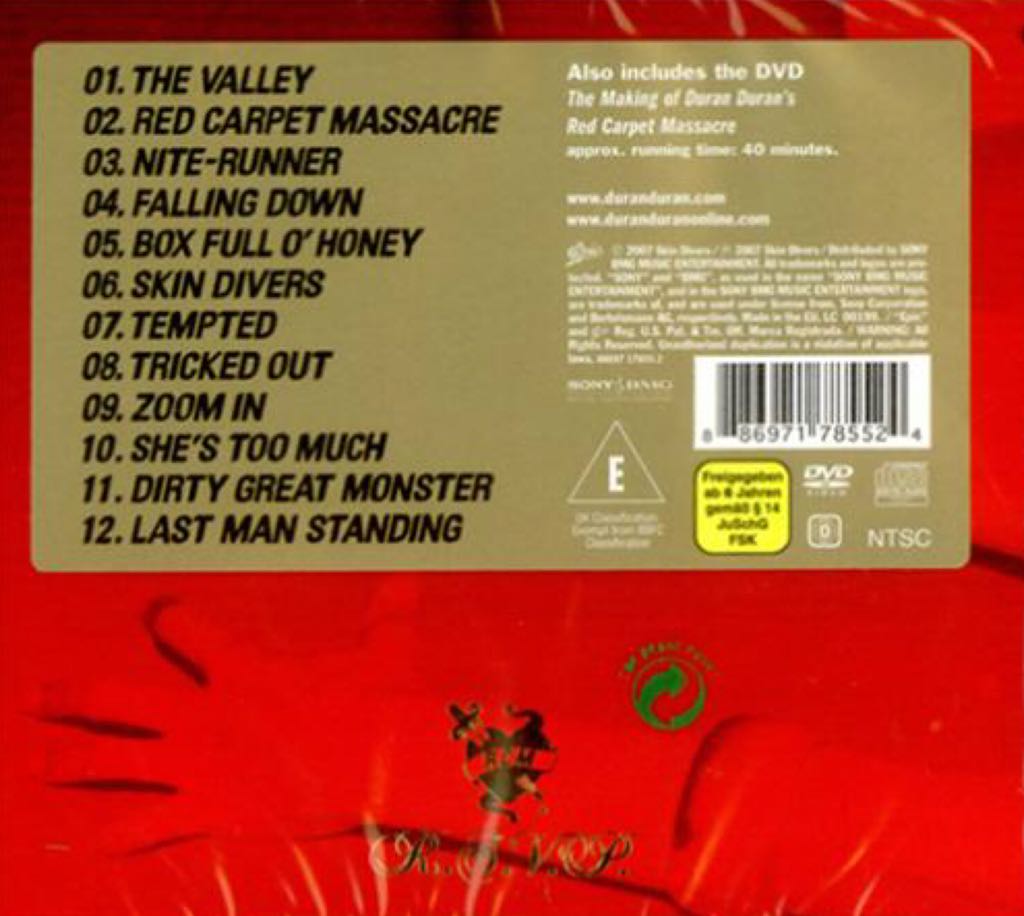 Red Carpet Massacre - Duran Duran (CD - 49) music collectible [Barcode 886971785524] - Main Image 2