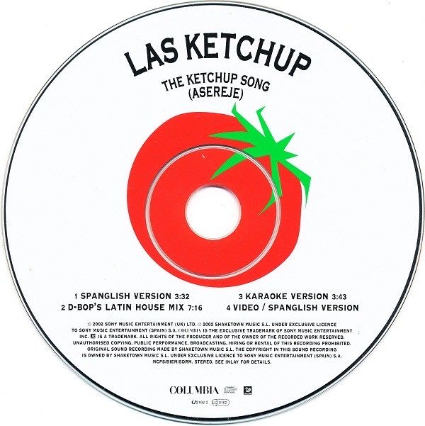 LAS KETCHUP : THE KETCHUP SONG - Asereje (CD) music collectible [Barcode 5099767296011] - Main Image 4