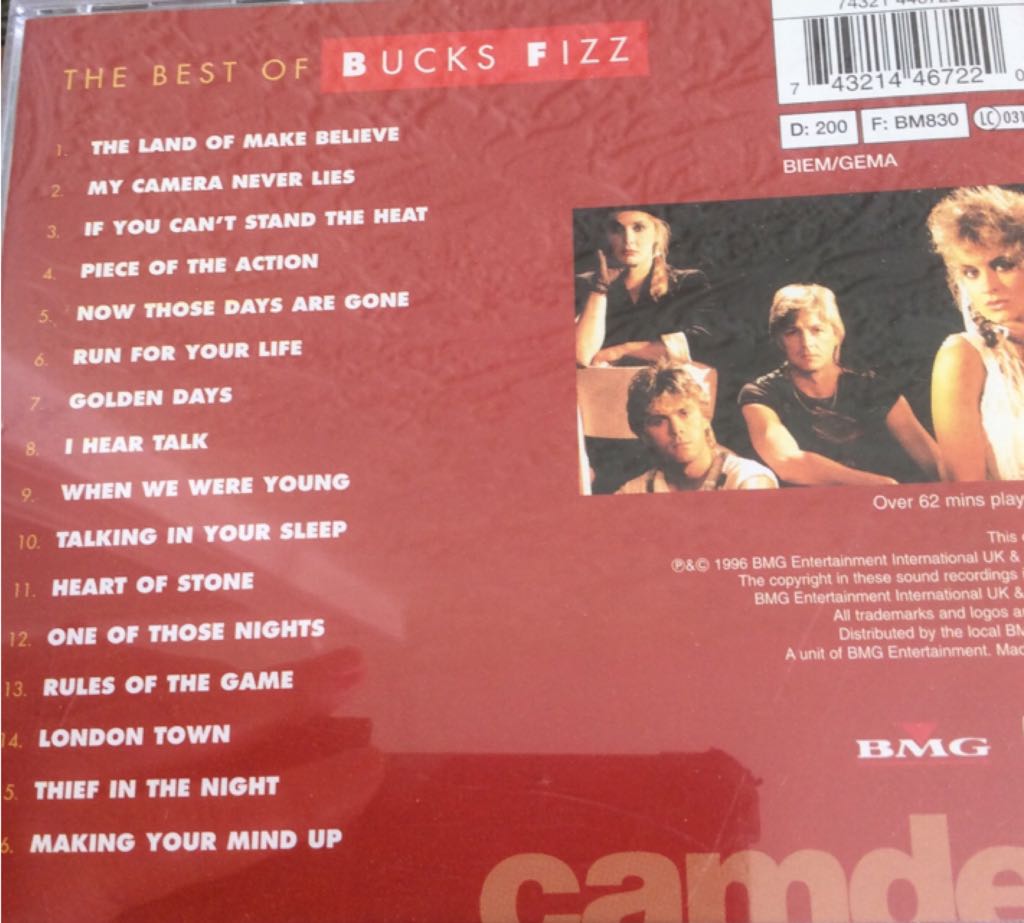 The Best Of Bucks Fizz - Bucks Fizz (ALAC) music collectible [Barcode 743214467220] - Main Image 2