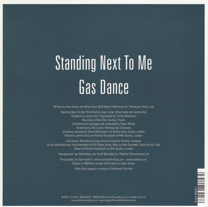 Standing Next To Me SINGLE RUG 301 - Last Shadow Puppets, The (CD) music collectible [Barcode 5034202130123] - Main Image 2
