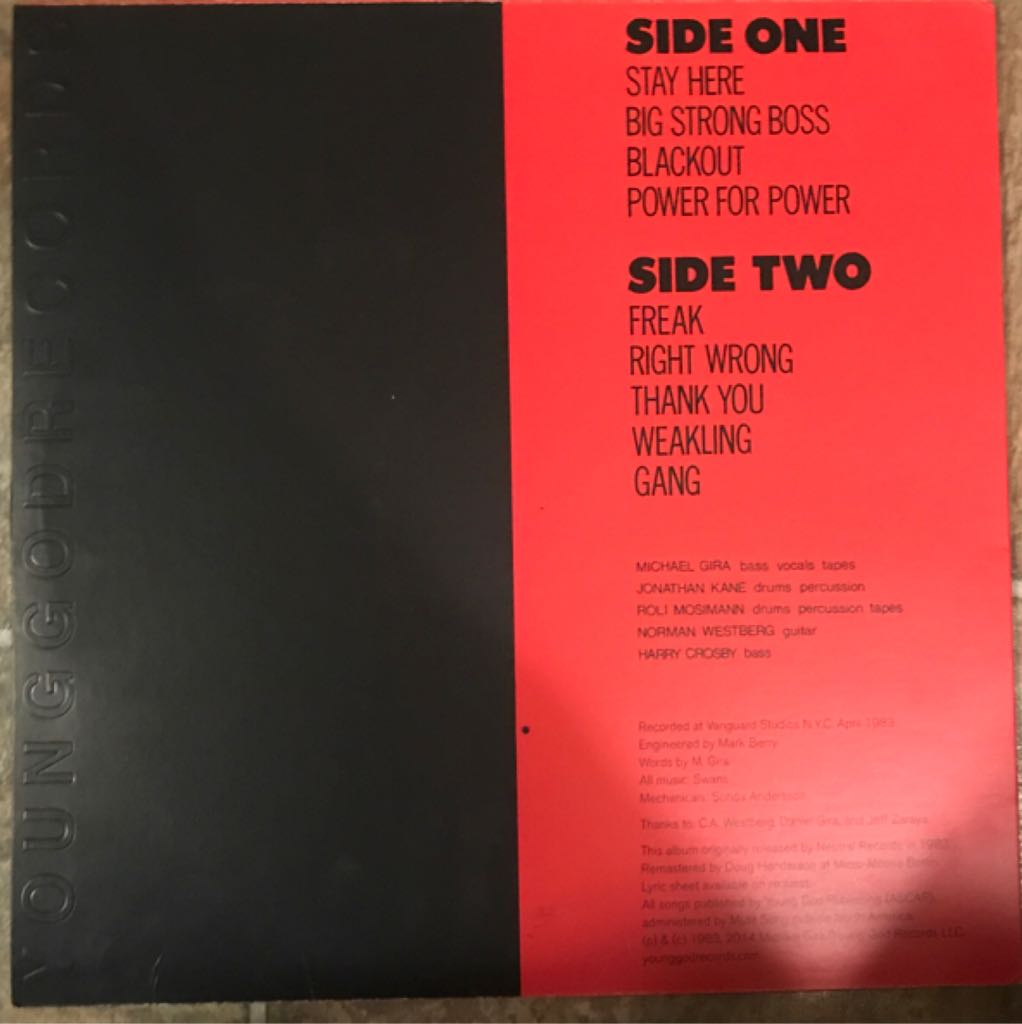 Filth - Swans music collectible - Main Image 2