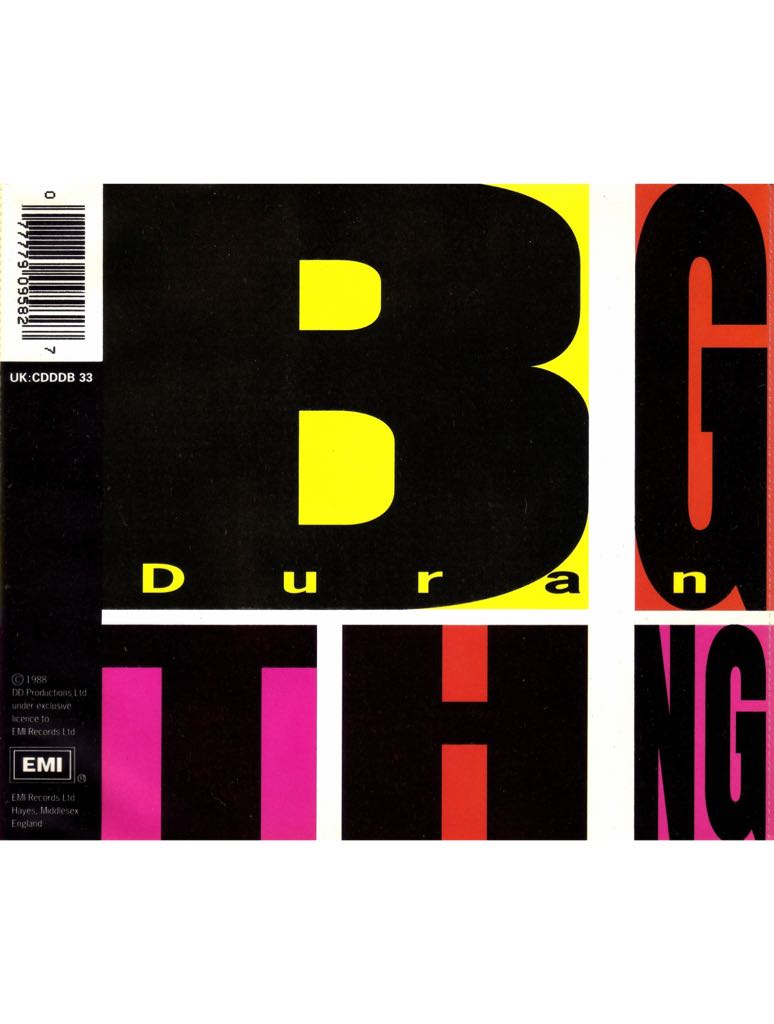 BIG THING - Duran Duran (CD - 45) music collectible [Barcode 077779095827] - Main Image 2