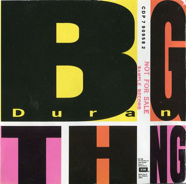 BIG THING - Duran Duran (CD - 45) music collectible [Barcode 077779095827] - Main Image 3