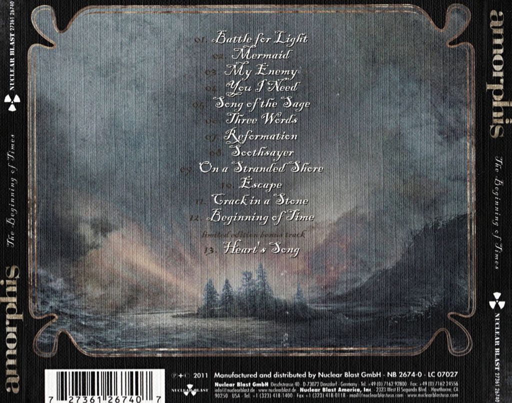 Beginning of Times, The - Amorphis (CD) music collectible [Barcode 727361267421] - Main Image 2