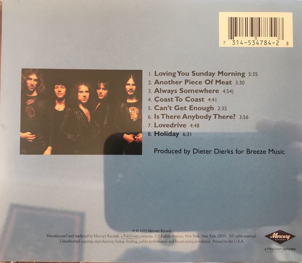 Lovedrive - Scorpions (CD - 37) music collectible [Barcode 731453478428] - Main Image 3