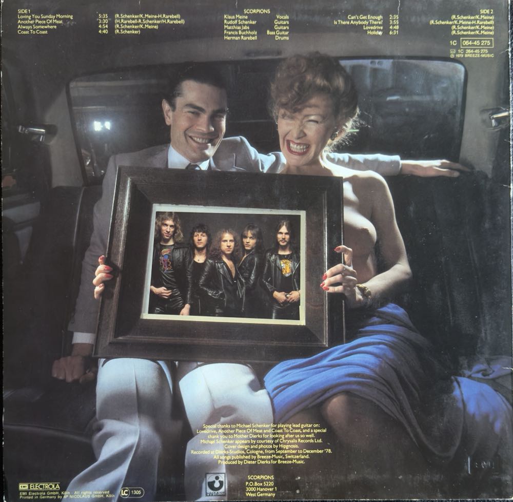 Lovedrive - Scorpions (12” - 3630) music collectible - Main Image 2