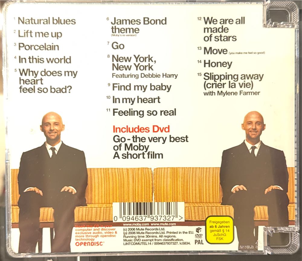 Go - The Very Best of Moby - Moby (CD/DVD) music collectible [Barcode 094637937327] - Main Image 2