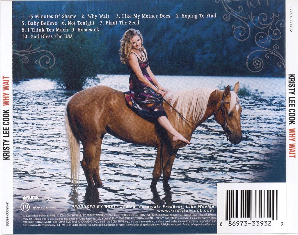 Why Wait - Kristy Lee Cook (CD) music collectible - Main Image 2