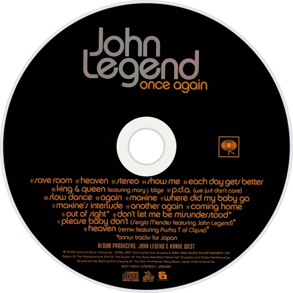 Once again - John Legend (CD - 55) music collectible [Barcode 828768032329] - Main Image 4