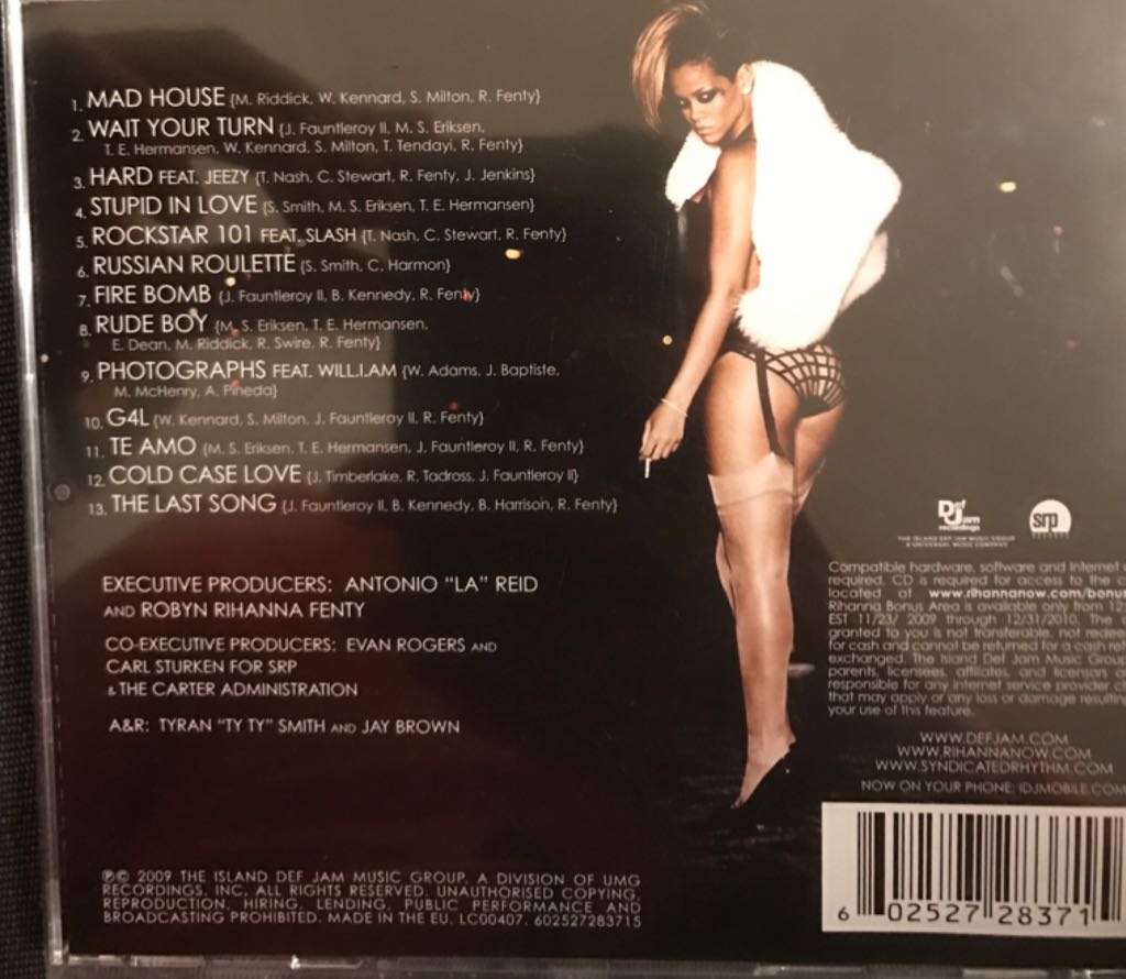 Rated R - Rihanna (CD - 50) music collectible [Barcode 602527283715] - Main Image 2