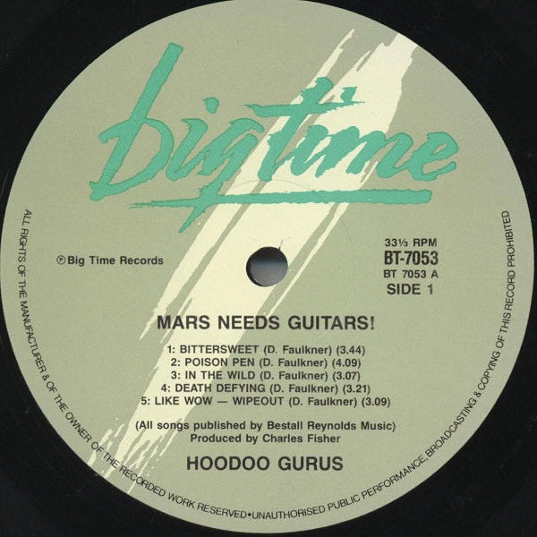 Mars Needs Guitars! - Hoodoo Gurus (12” - 34) music collectible [Barcode 075596048521] - Main Image 3
