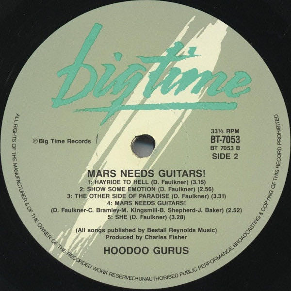 Mars Needs Guitars! - Hoodoo Gurus (12” - 34) music collectible [Barcode 075596048521] - Main Image 4