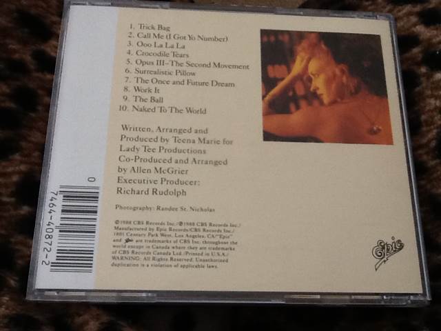 Naked To The World - Teena Marie music collectible [Barcode 074644087222] - Main Image 2