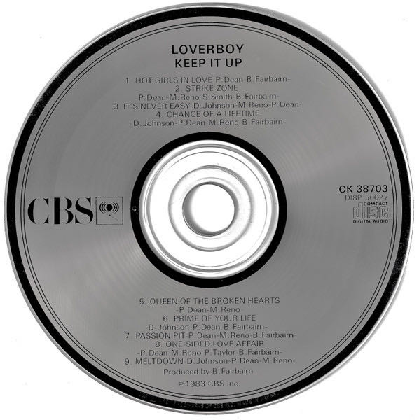 Keep It Up - Loverboy (CD - 38) music collectible [Barcode 074643870320] - Main Image 3
