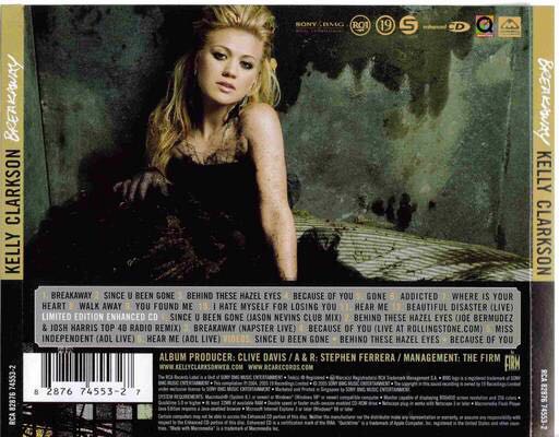 Breakaway - Kelly Clarkson (12”) music collectible - Main Image 2