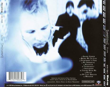 CD : Fallen - Evanescence (CD - 45) music collectible [Barcode 014649774680] - Main Image 2
