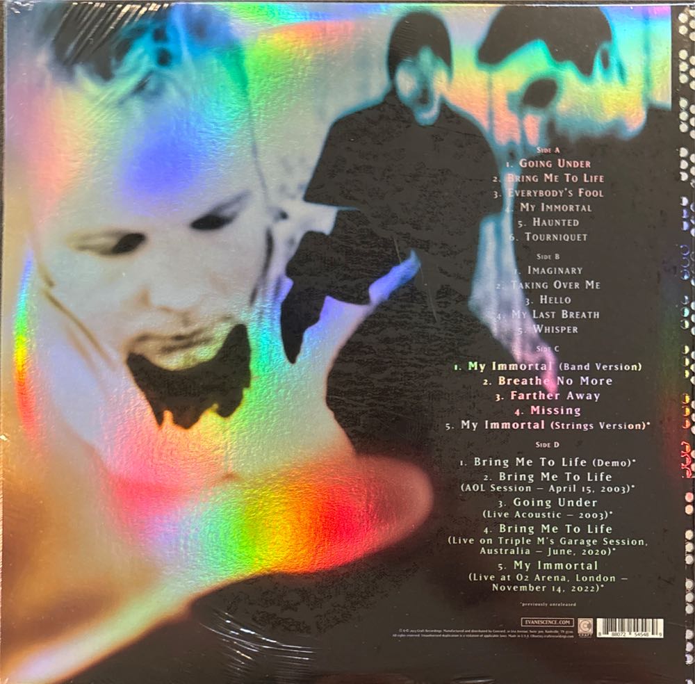 Fallen - Evanescence (12”) music collectible [Barcode 5099151087997] - Main Image 2