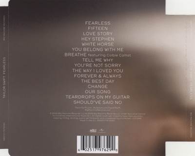 Fearless - Taylor Swift (CD - 54) music collectible [Barcode 843930001378] - Main Image 2