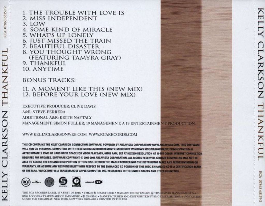 Clarkson,Kelly - Thankful - Kelly Clarkson (CD) music collectible [Barcode 888837944724] - Main Image 2