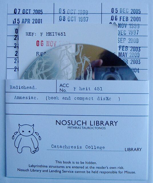 Amnesiac - Radiohead (CD - 4350) music collectible [Barcode 0724353276720] - Main Image 2