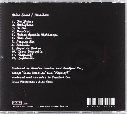 Parallax - Atlas Sound (CD) music collectible [Barcode 652637313024] - Main Image 2