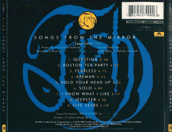 Songs from the mirror - Fish (CD) music collectible [Barcode 731451749926] - Main Image 4