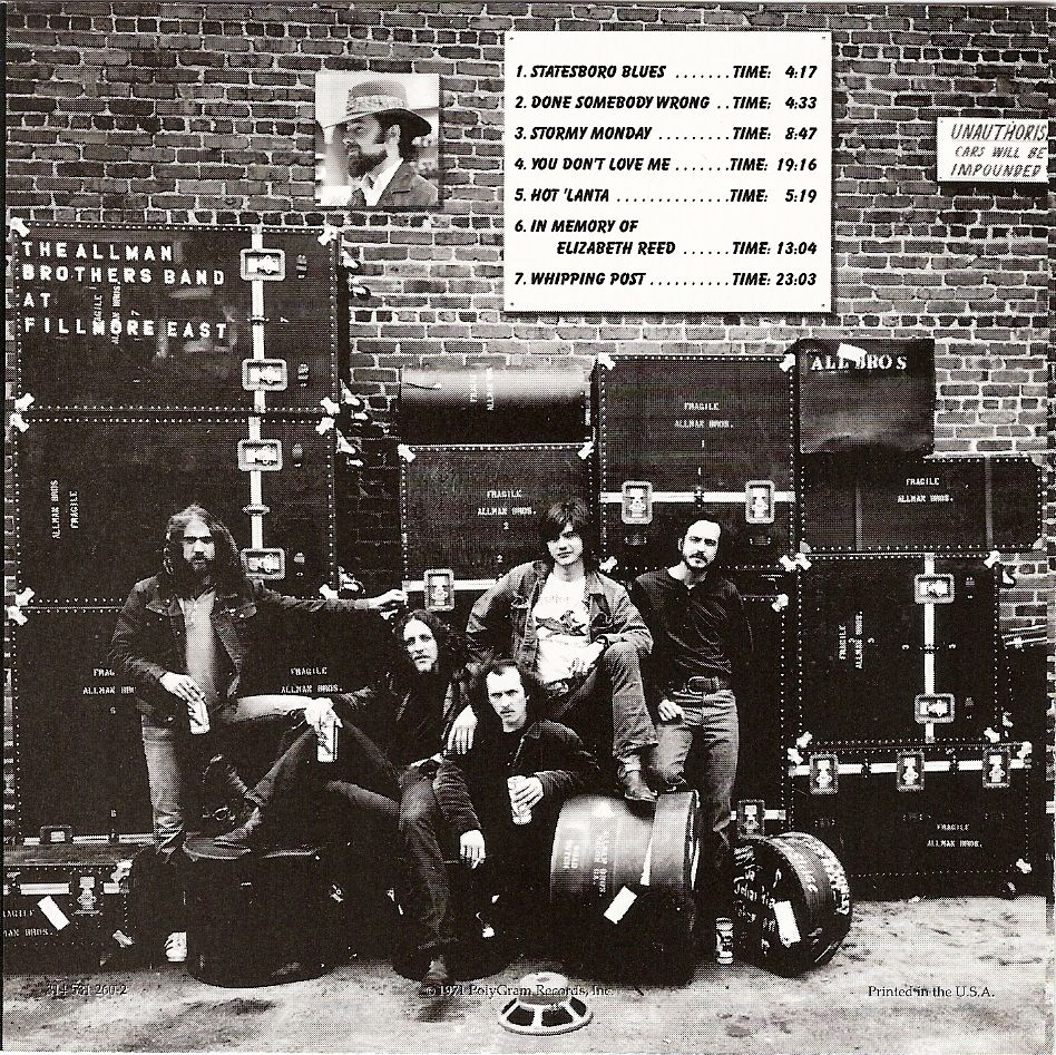 At Fillmore East - Allman Brothers, The (SACD - 7622000) music collectible [Barcode 044007735220] - Main Image 2