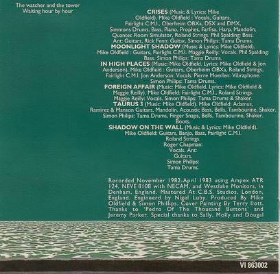 Crises - Oldfield, Mike (12”) music collectible - Main Image 2