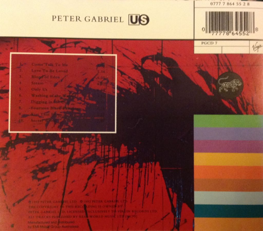 Us - Peter Gabriel (CD - 58) music collectible - Main Image 2