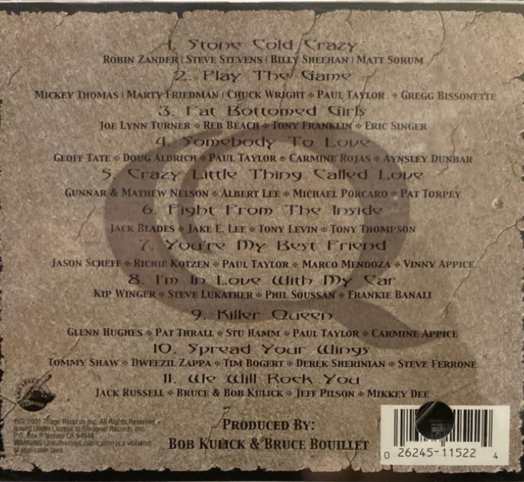 Stone Cold Queen: A Tribute - Queen Tribute: Various Artists (CD) music collectible [Barcode 026245115224] - Main Image 2