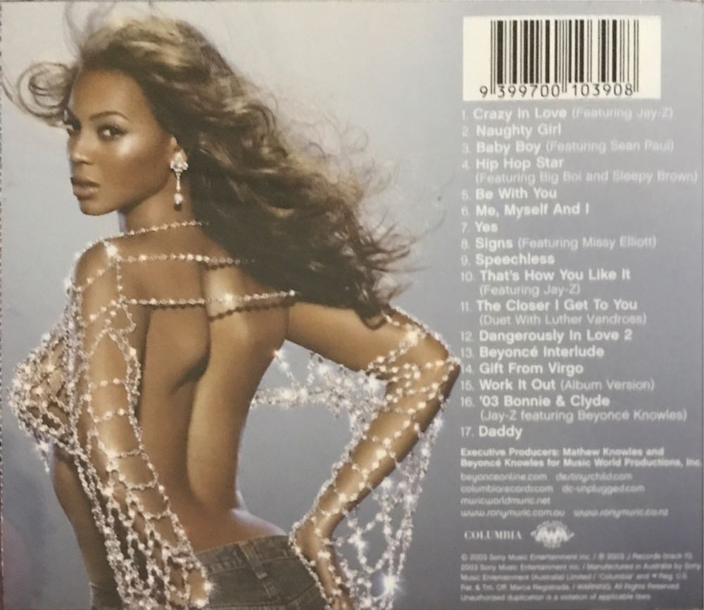 Dangerously In Love - Beyoncé (MP3 - 61) music collectible [Barcode 9399700103908] - Main Image 2