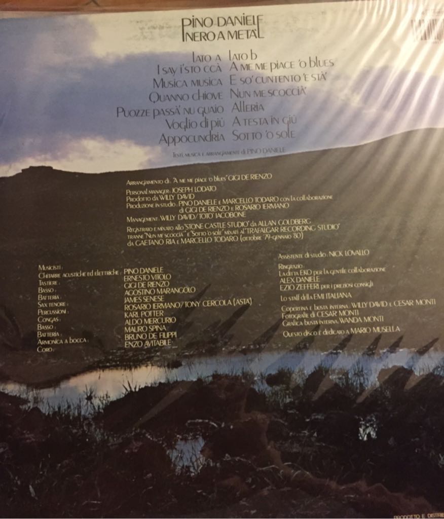 Nero a metà - Pino Daniele (12”) music collectible [Barcode 5099911846819] - Main Image 2