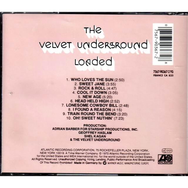 Loaded - Velvet Underground, The (CD - 56) music collectible [Barcode 075679036728] - Main Image 2