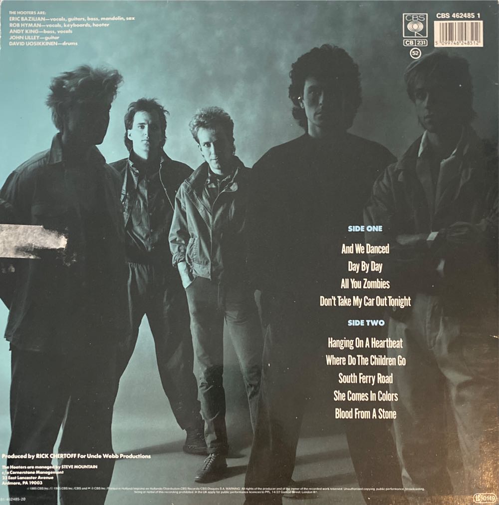 Nervous Night - Hooters, The (12”) music collectible [Barcode 5099746248512] - Main Image 2