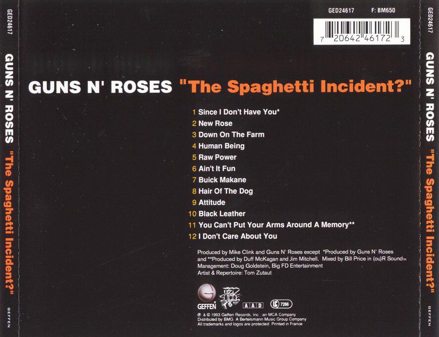The Spaghetti Incident - Guns N’ Roses (12” - 46) music collectible [Barcode 720642461716] - Main Image 2