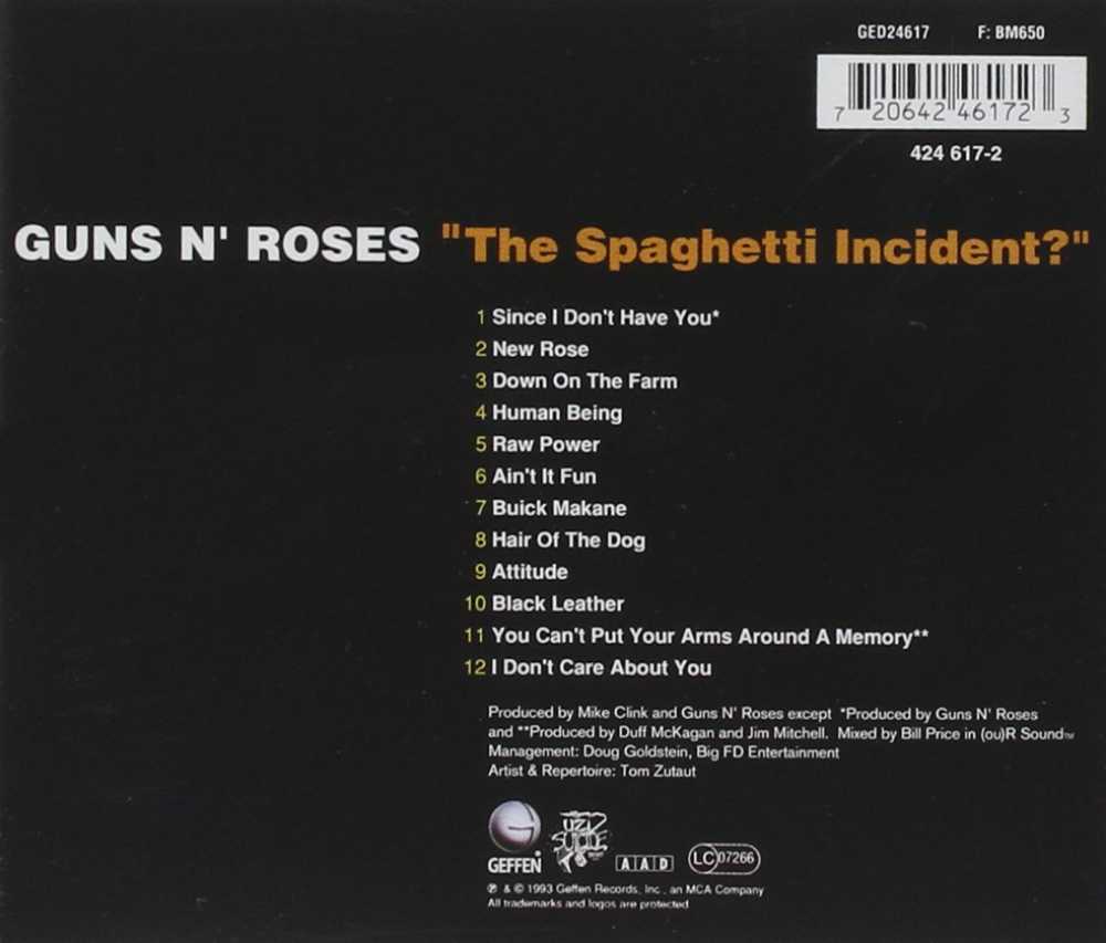 Guns N’ Roses, The Spaghetti Incident - Guns N’ Roses (CD) music collectible - Main Image 2