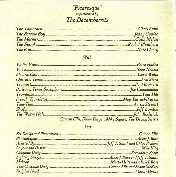 Picaresque - Decemberists, The (CD - 53) music collectible [Barcode 759656042529] - Main Image 4