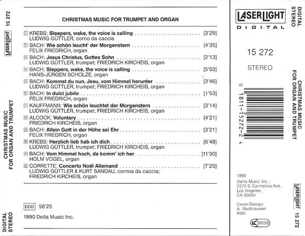 Christmas Music for Organ & Trumpet - Various (CD) music collectible [Barcode 018111527224] - Main Image 2