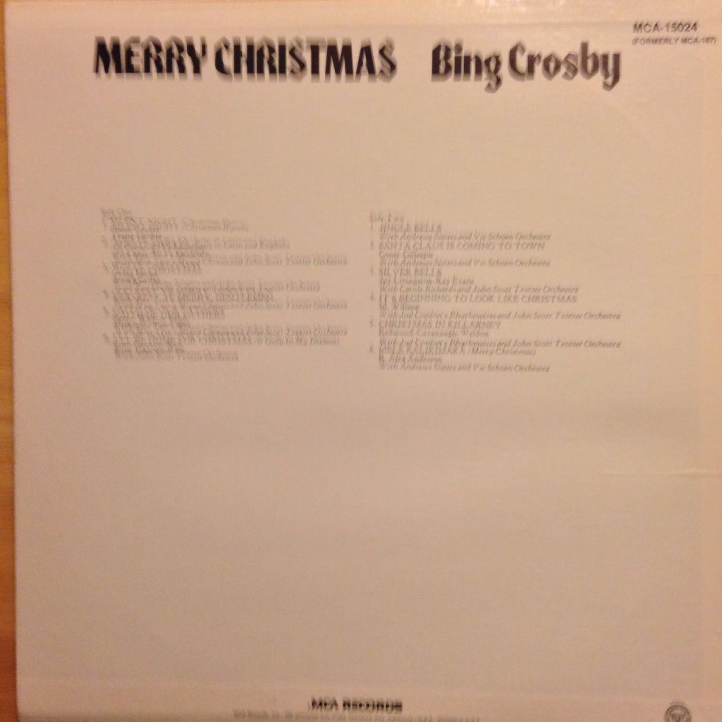 Merry Christmas - Bing Crosby (12” - 38:57) music collectible - Main Image 2