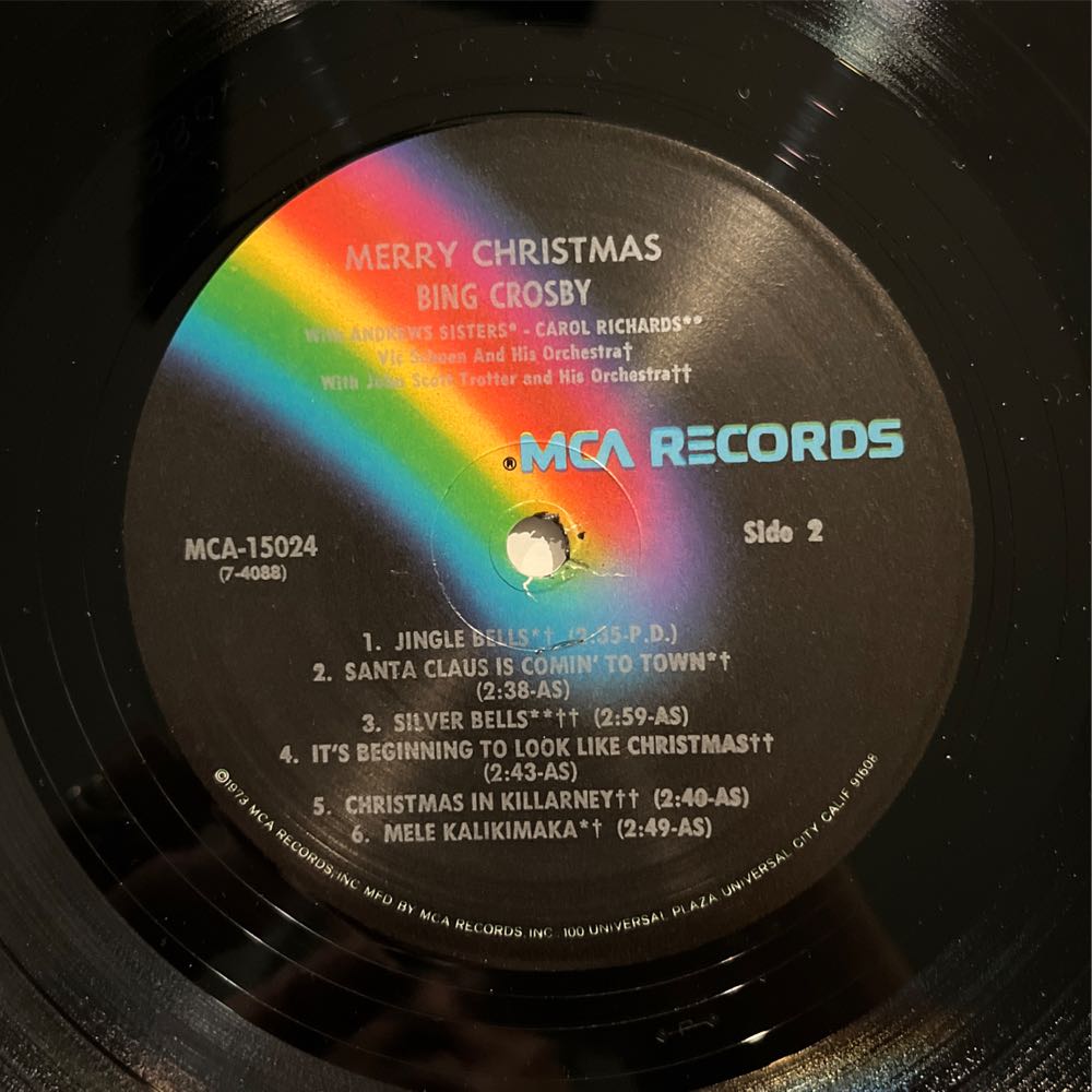 Merry Christmas - Bing Crosby (12” - 38:57) music collectible - Main Image 4