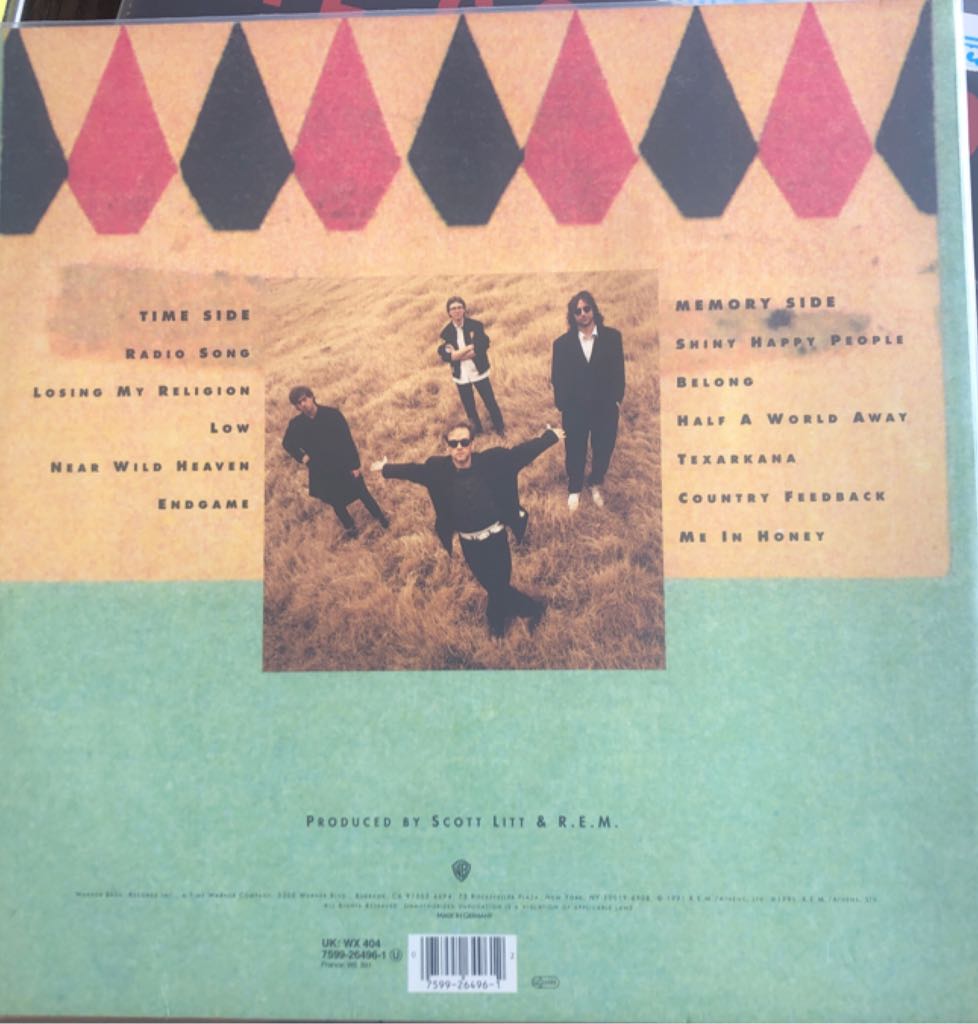 Out Of Time - R.E.M. (12”) music collectible [Barcode 075992649612] - Main Image 2