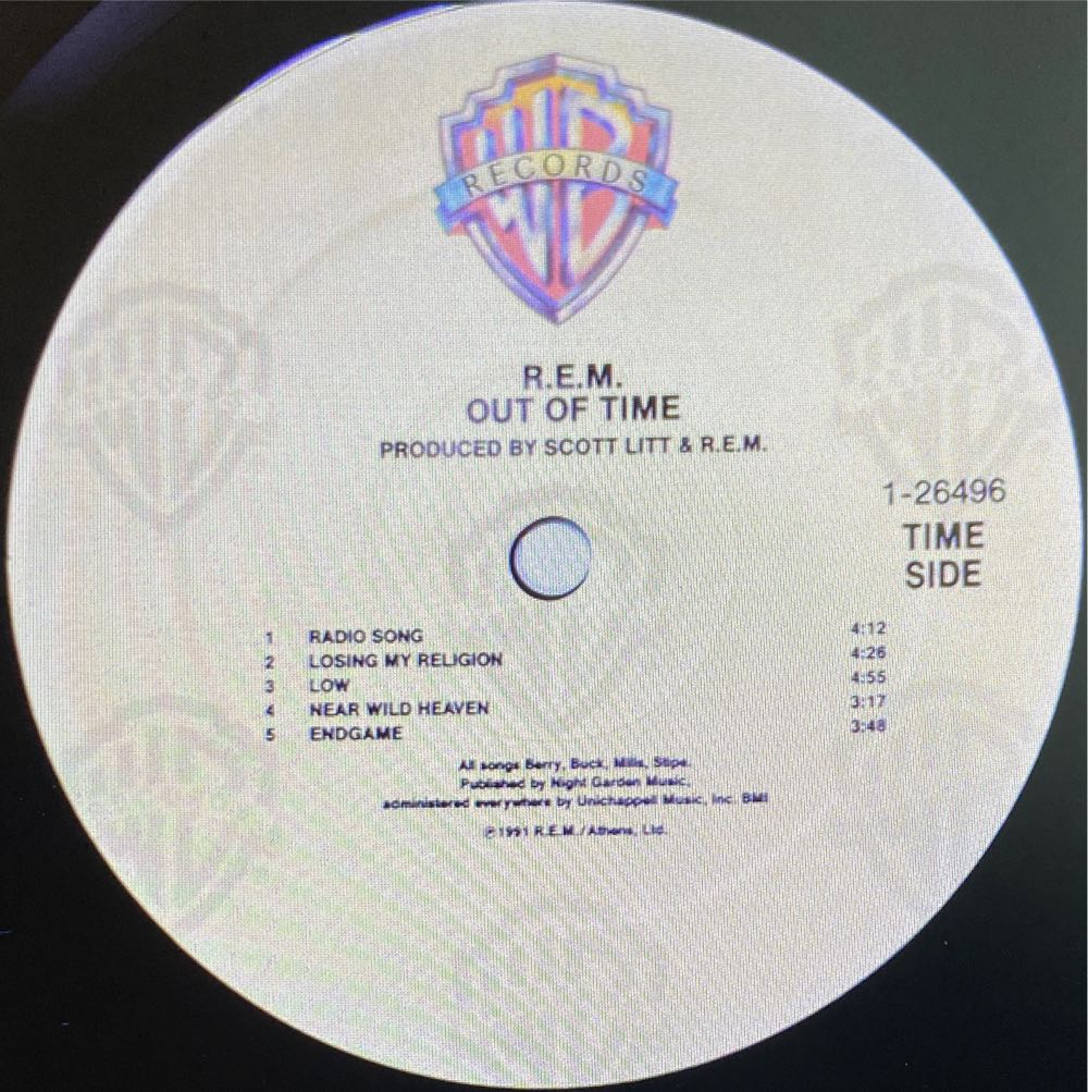 Out Of Time - R.E.M. (12”) music collectible [Barcode 075992649612] - Main Image 3