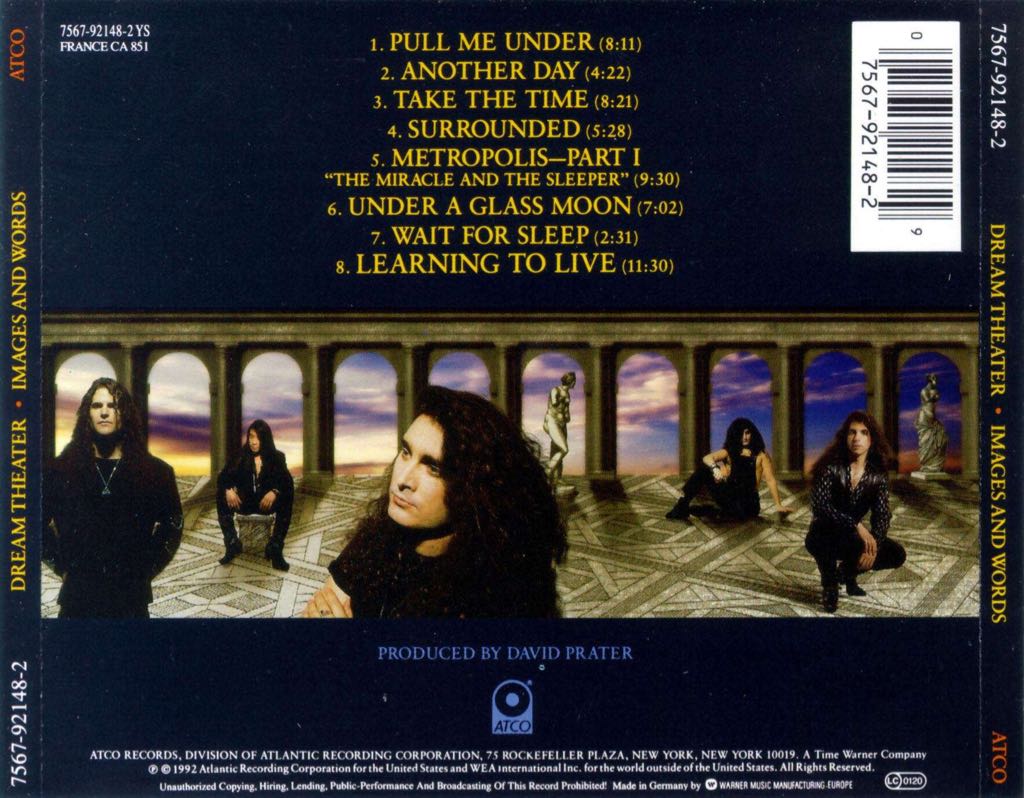 Images And Words - Dream Theater (CD-R) music collectible - Main Image 2
